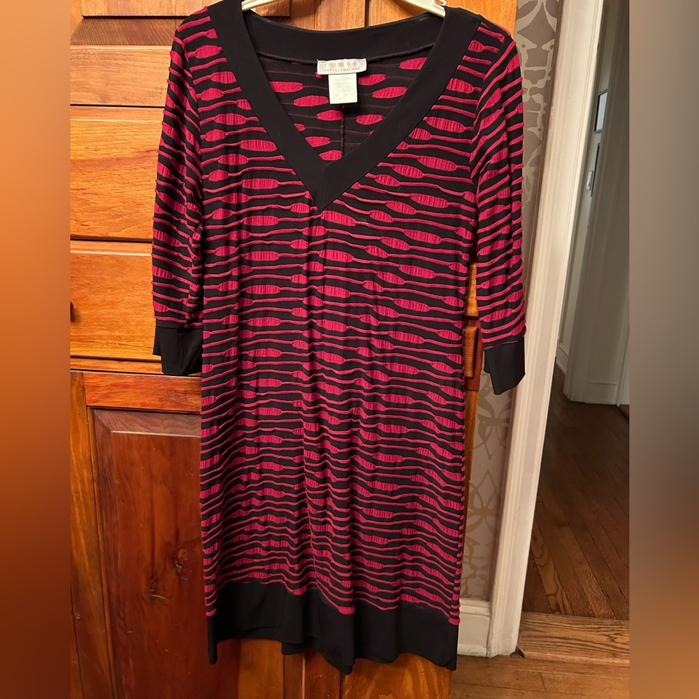 Red and black Papillon Blanc dress, size medium